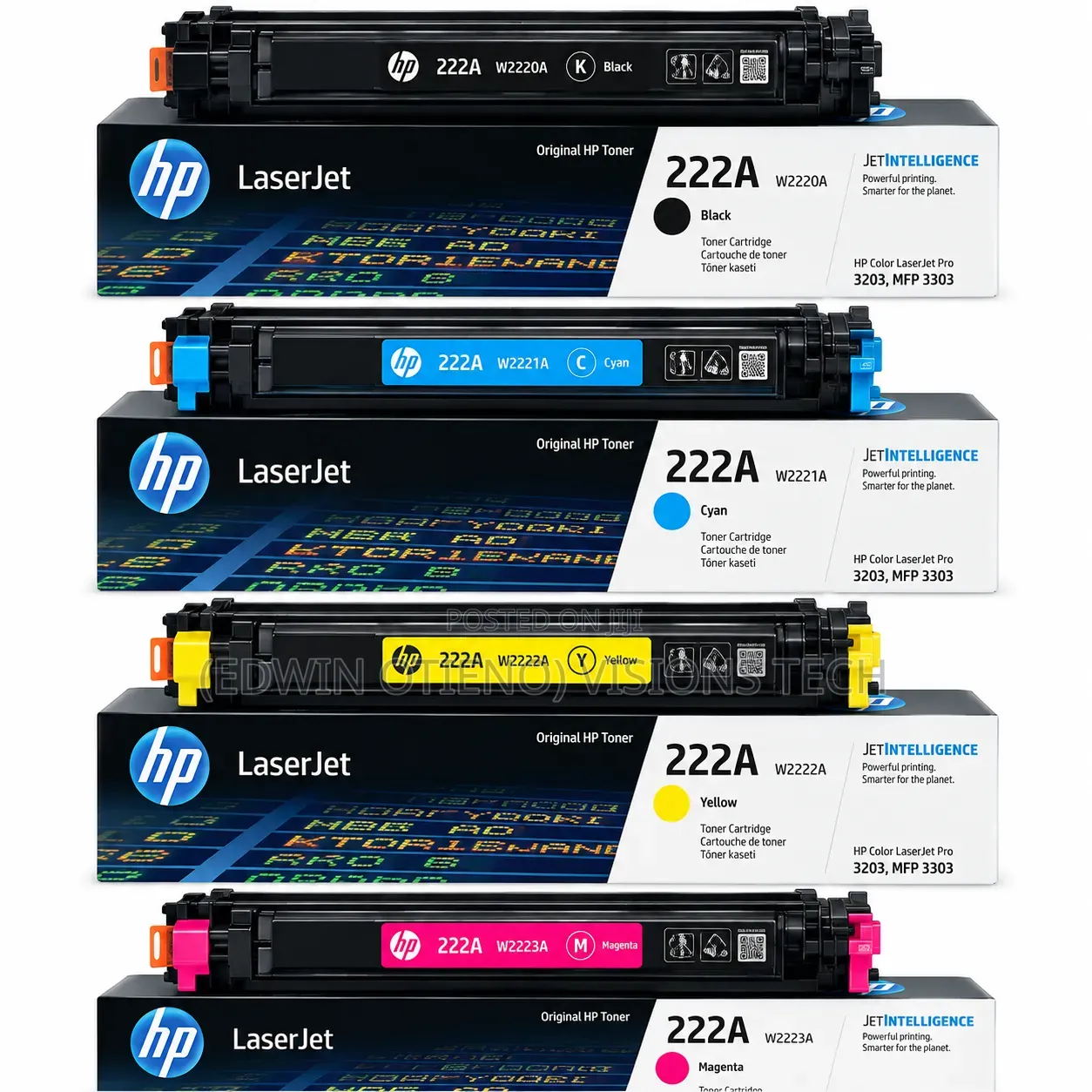 HP 222A High-Quality Color Toner Cartridge