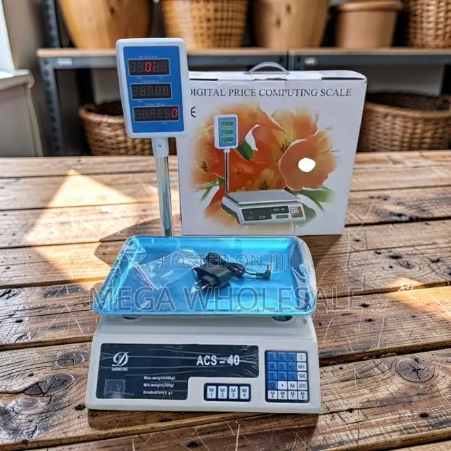 Simple Operation ACS 40 Digital Weighing Scale for Store Counters