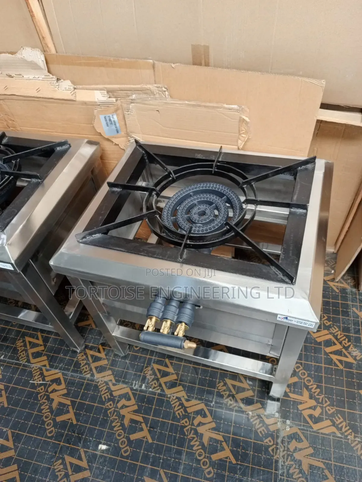 Stainless Steel 4 Ring Burner Gas Cooker