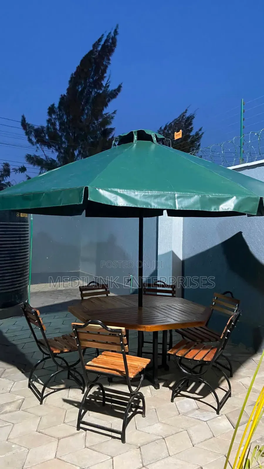 Nile Wooden Metallic Garden Outdoor Shade of 6