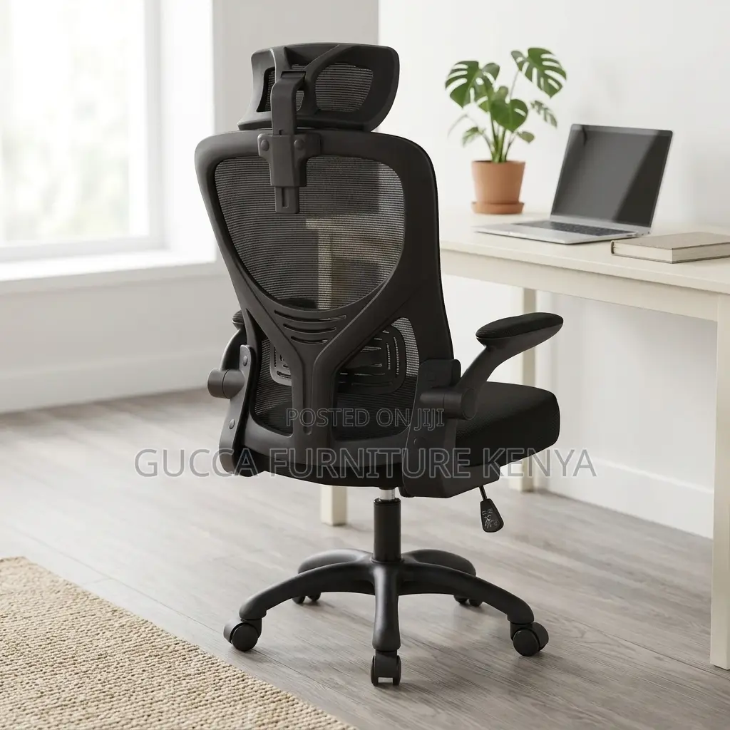 Office Staff Mesh Chair With Flip Arms