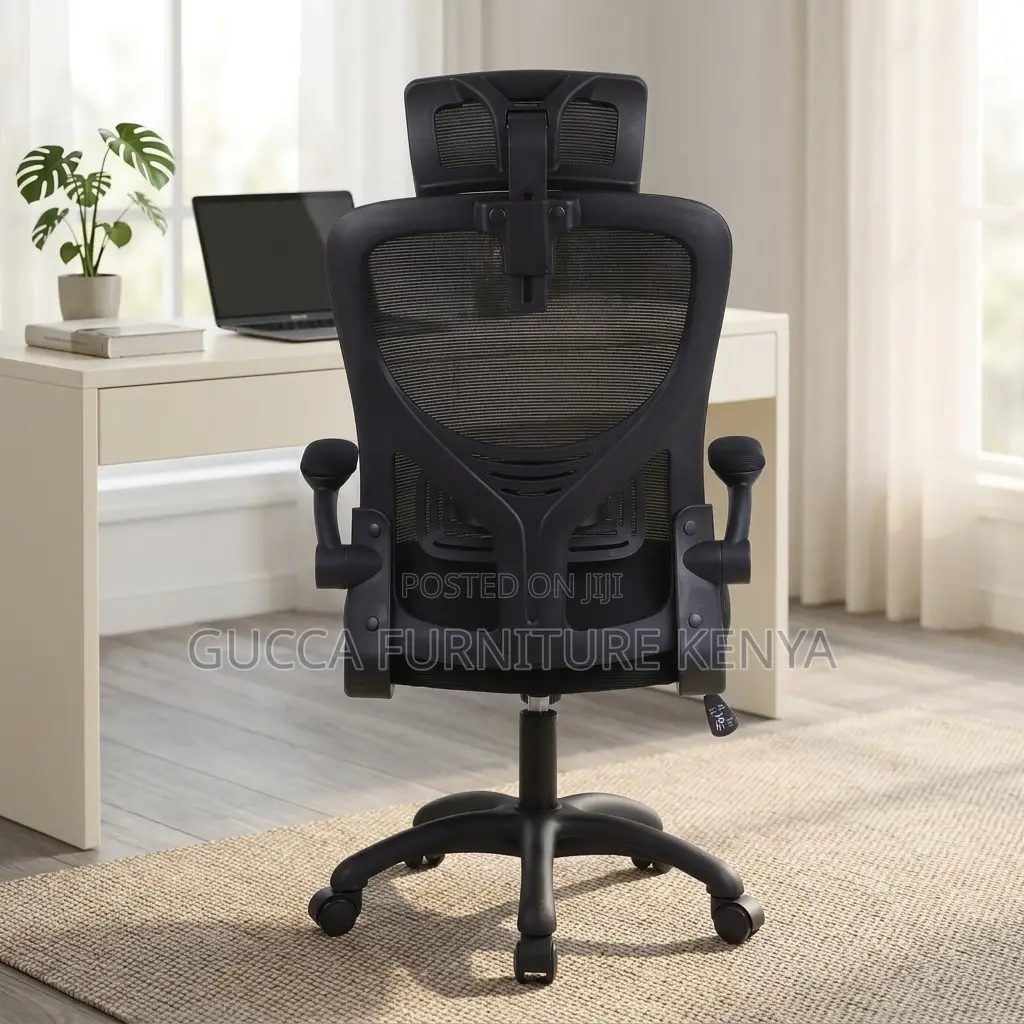 Office Staff Mesh Chair With Flip Arms
