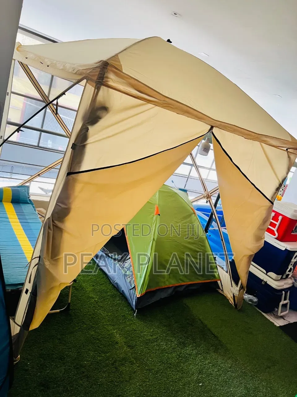 Fire-Resistant Camping Tent 224×224×240cm | 210D