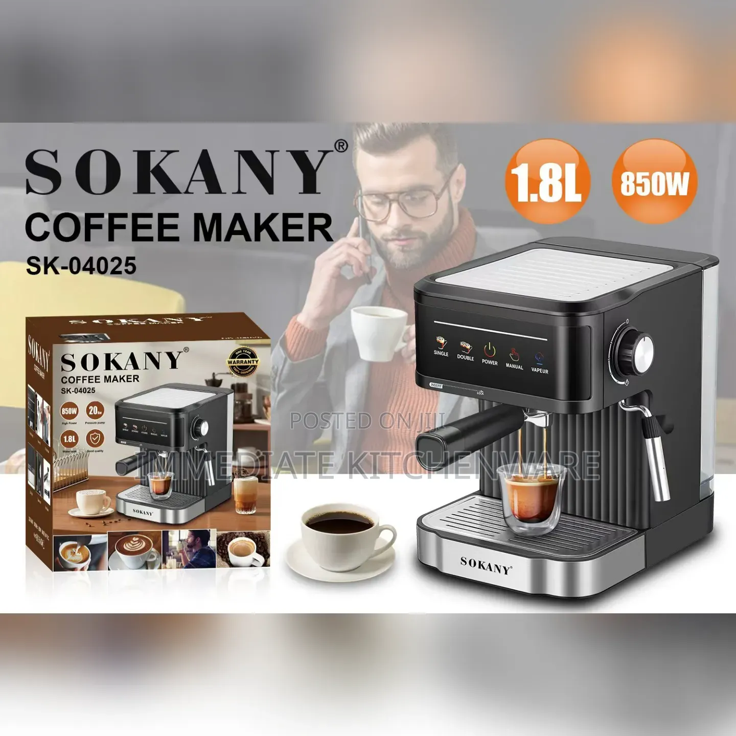 Sokany Commercial Expresso Coffee Maker