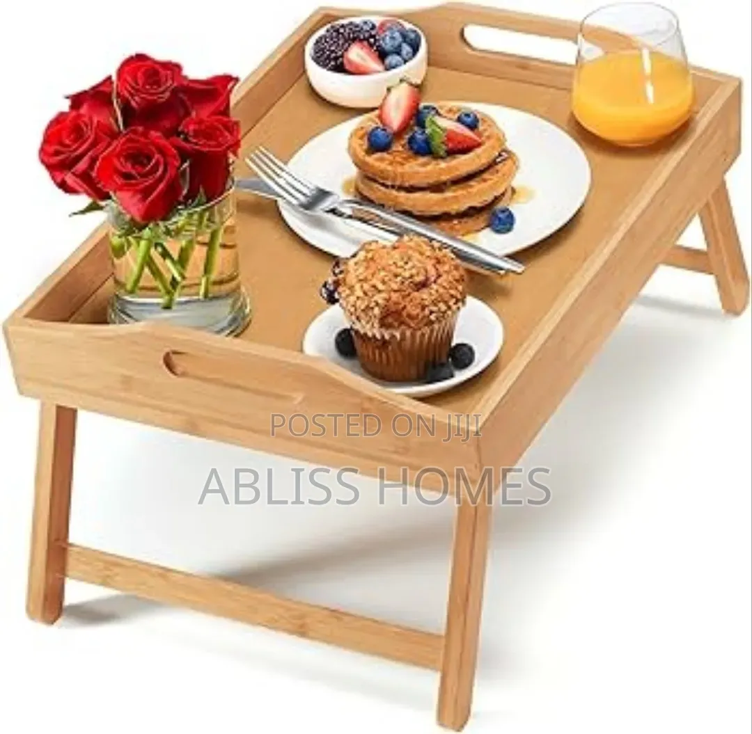 Breakfast in Bed Foldable Bamboo Tray