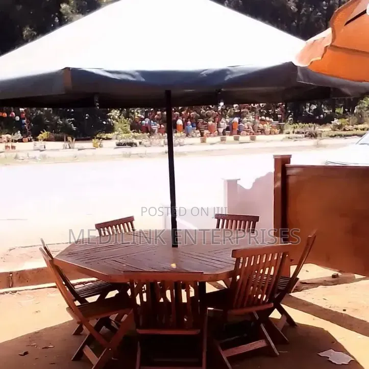 Olearai Chairs Foldable 6 Seater Garden Outdoor Umbrella Shades