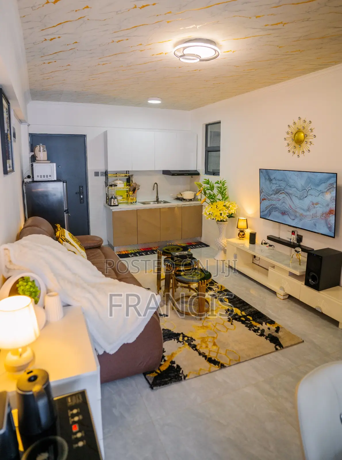 1 Bedroom Furnished Airbnb, Wood Avenue Kilimani Near Yaya Centre
