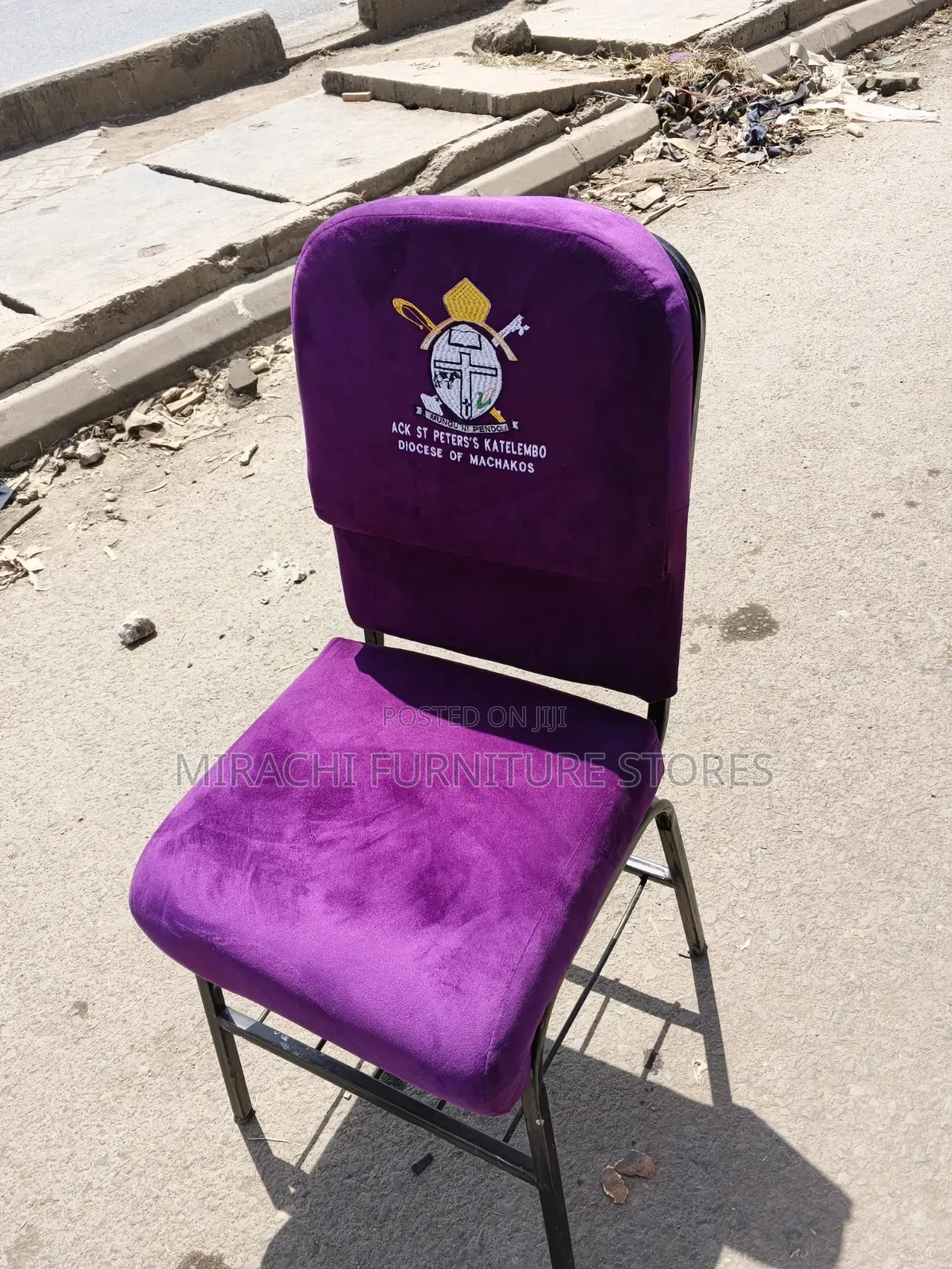 Purple Church Seat