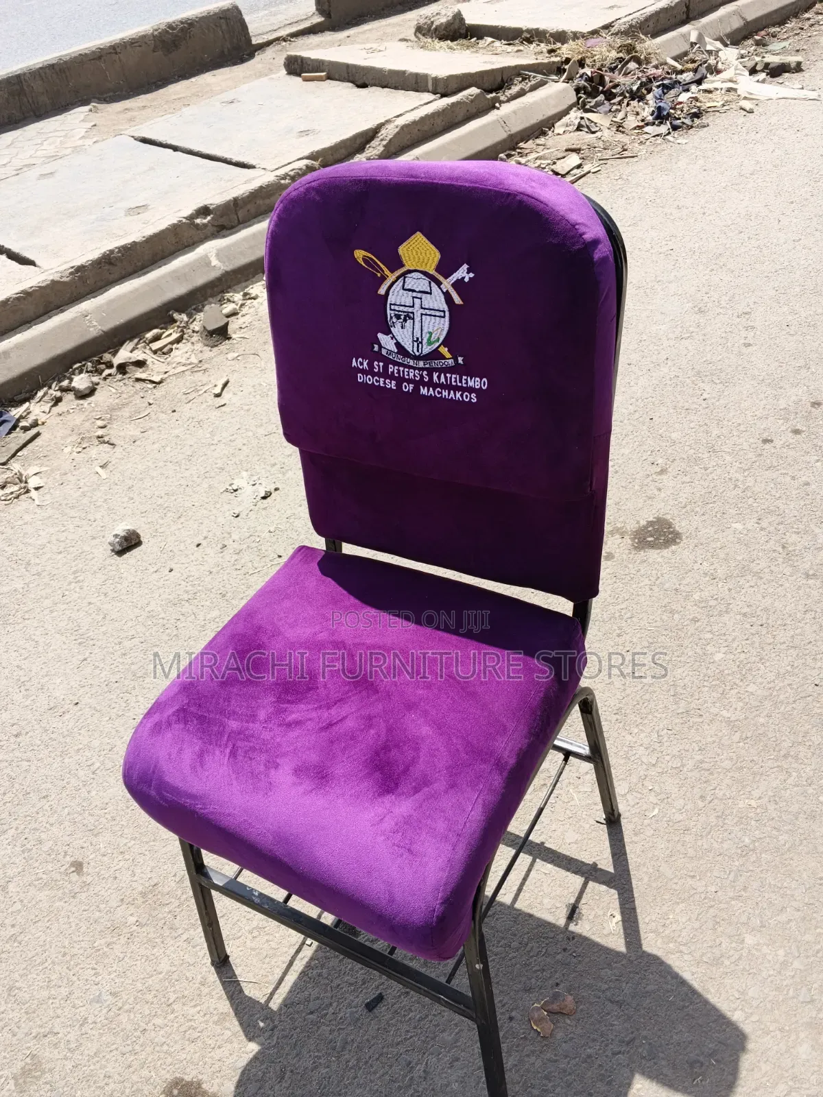 Purple Church Seat