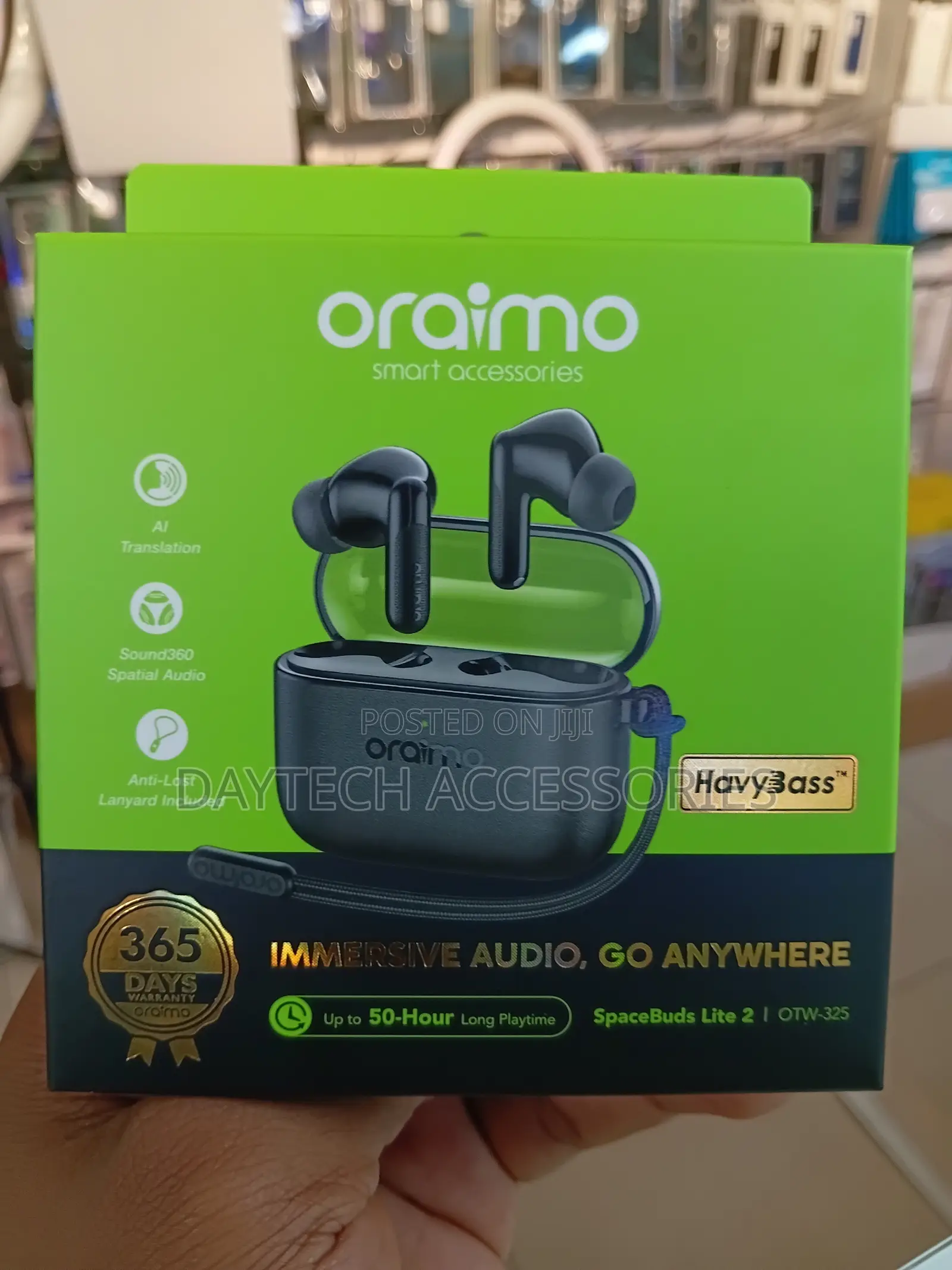 Oraimo SpaceBuds Lite 2 Immersive Portable True Wireless Earbuds.