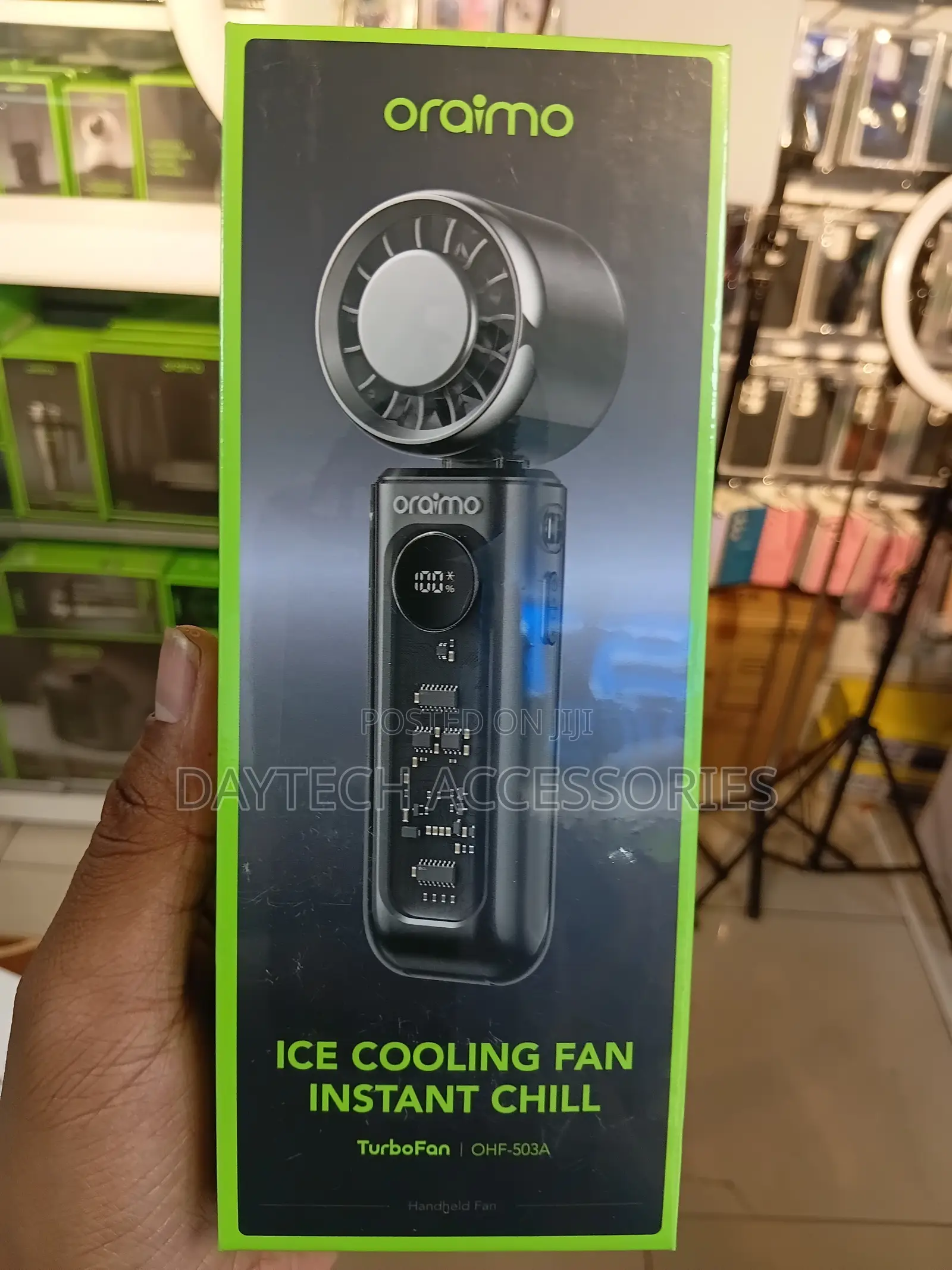 The Oraimo TurboFan (OHF-503A) Rechargeable Handheld Fan