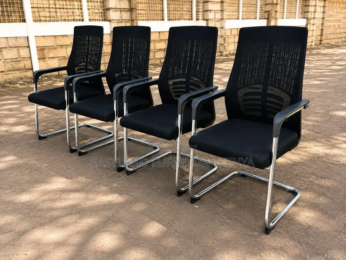 Mesh Office Visitor Chair - Boardroom Chair Chrome Base