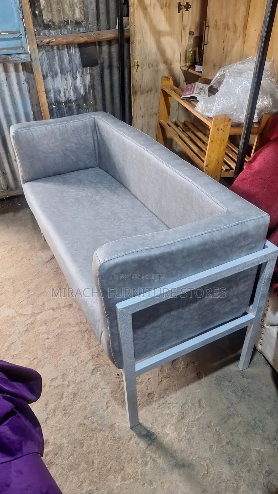 Grey and White Waiting Bench