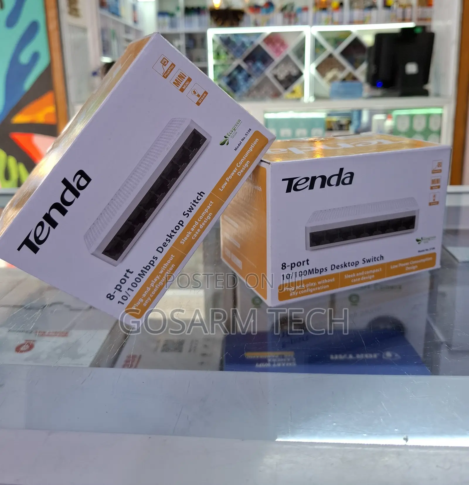 Tenda 8-Port Fast Ethernet Switch for Home, Office, CCTV Networking