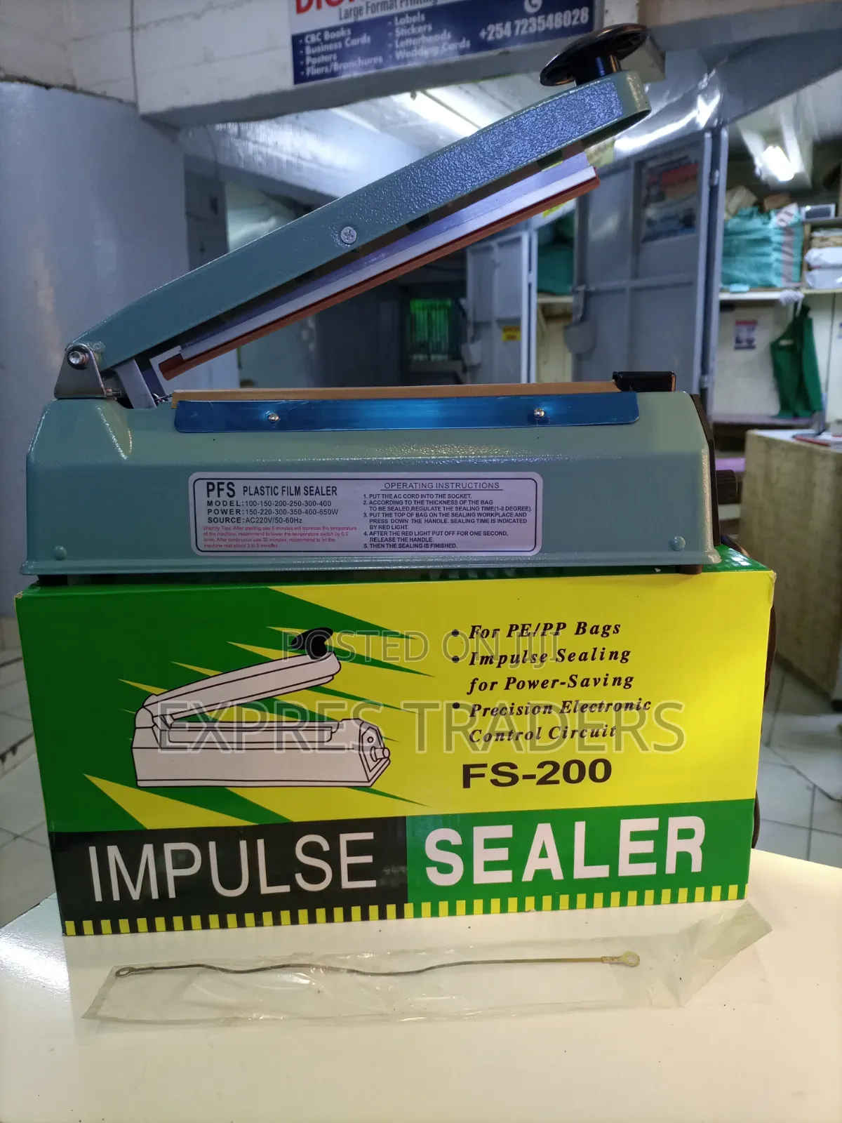 200 Mm Metal Impulse Sealer