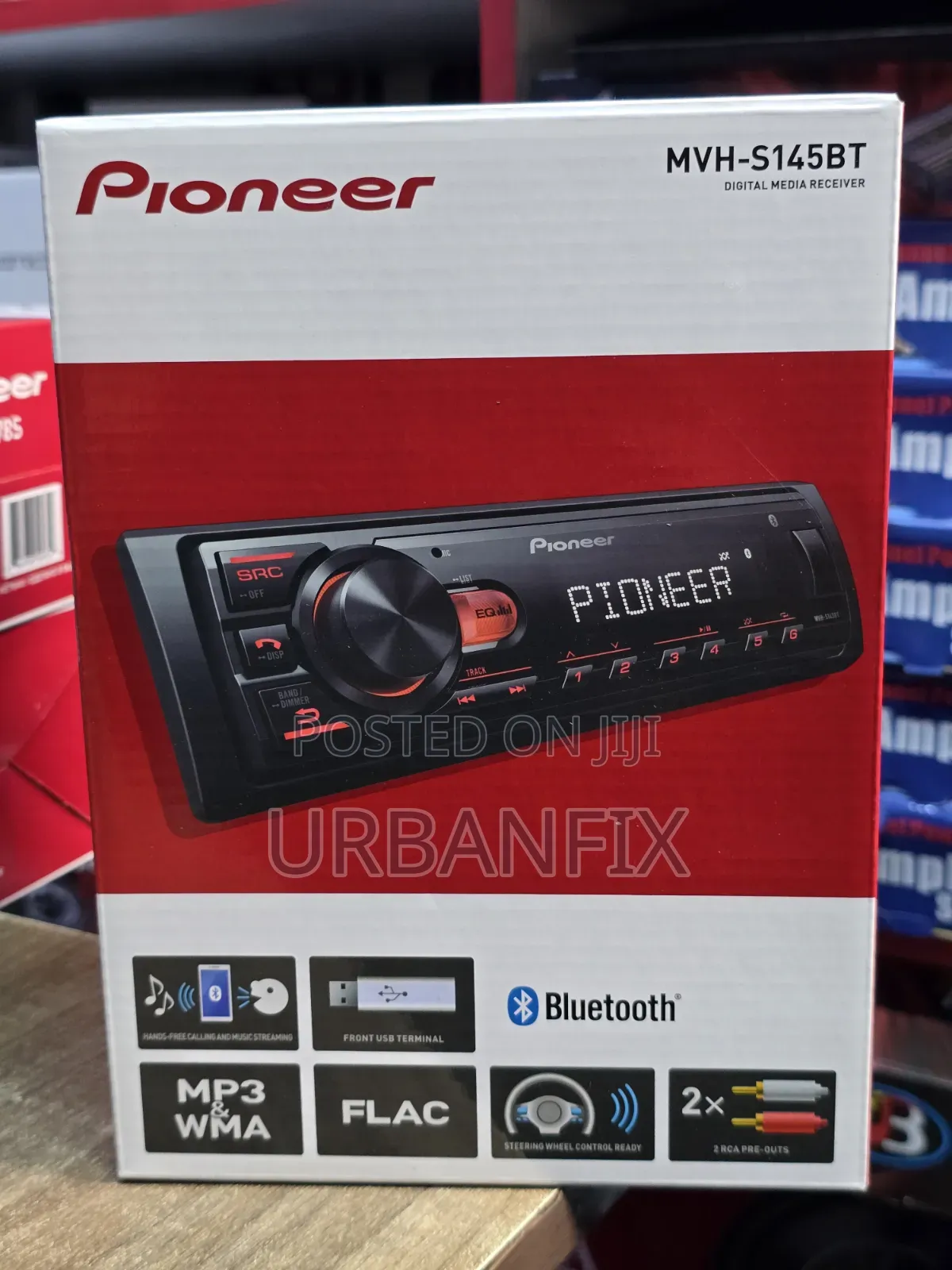 Pioneer MVH-S145BT Bluetooth Car Radio With FM, USB and 2 RCA Preouts