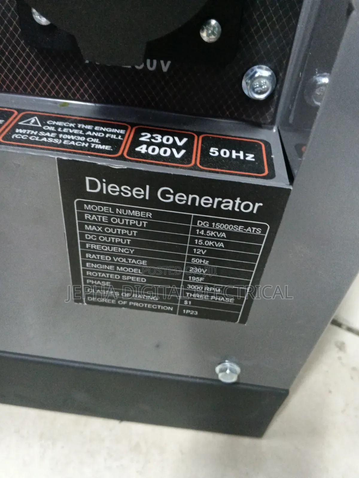 Diesel 15kva Cigma Uk Generator With Ats