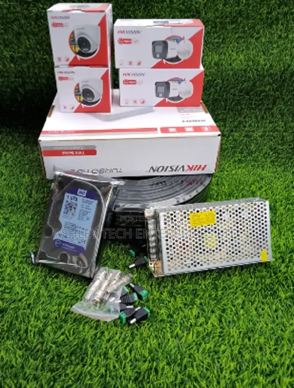 Hikvision 4 Channel 1080P CCTV Camera Package