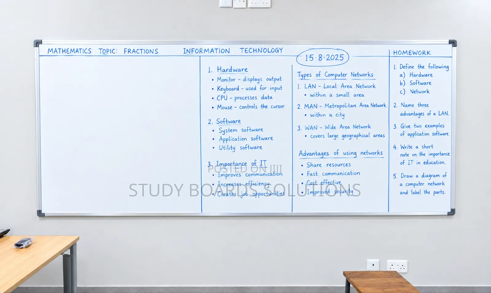 Large Magnetic Teaching Board(240x120cm)–For Colleges Universities