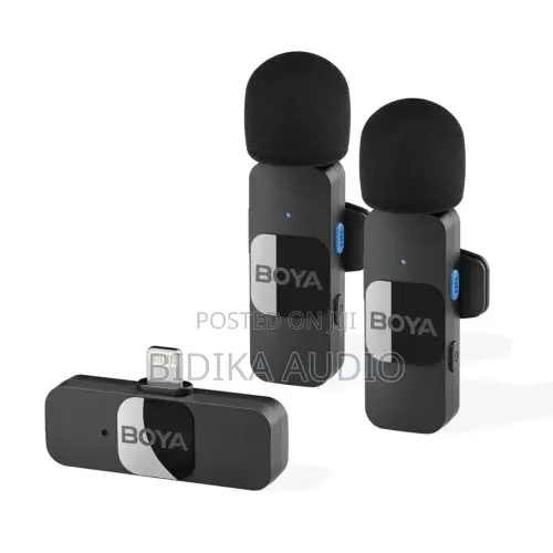 Boya BY-V2 Dual Wireless Lavalier Microphone for iPhone, iPod (iOS)
