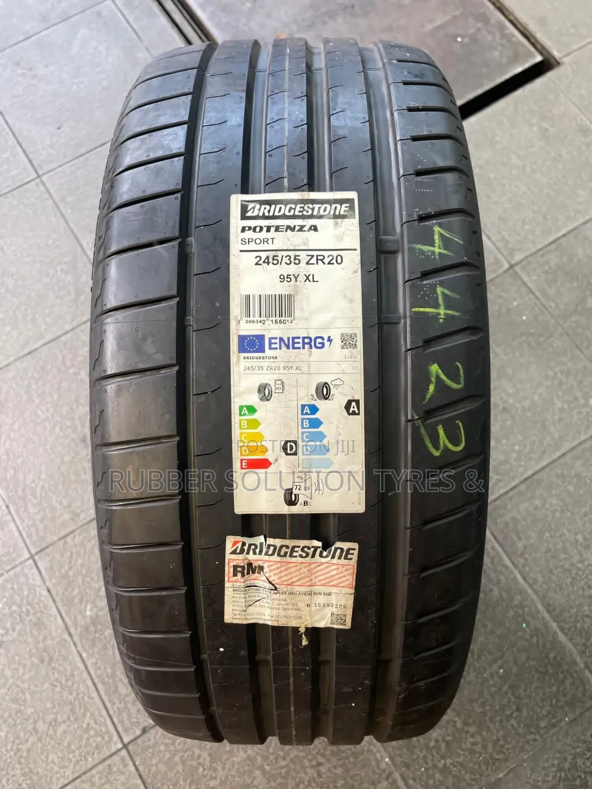 245 /35 R20 Bridgestone Tyres 95y Xl Potenza Sport