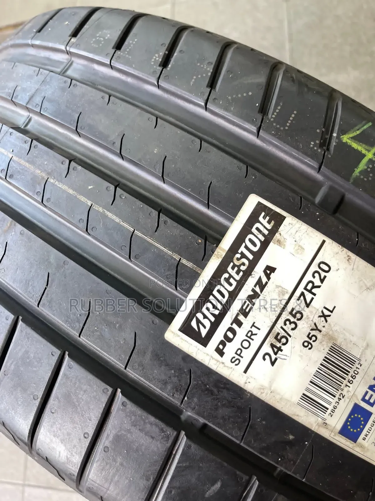 245 /35 R20 Bridgestone Tyres 95y Xl Potenza Sport
