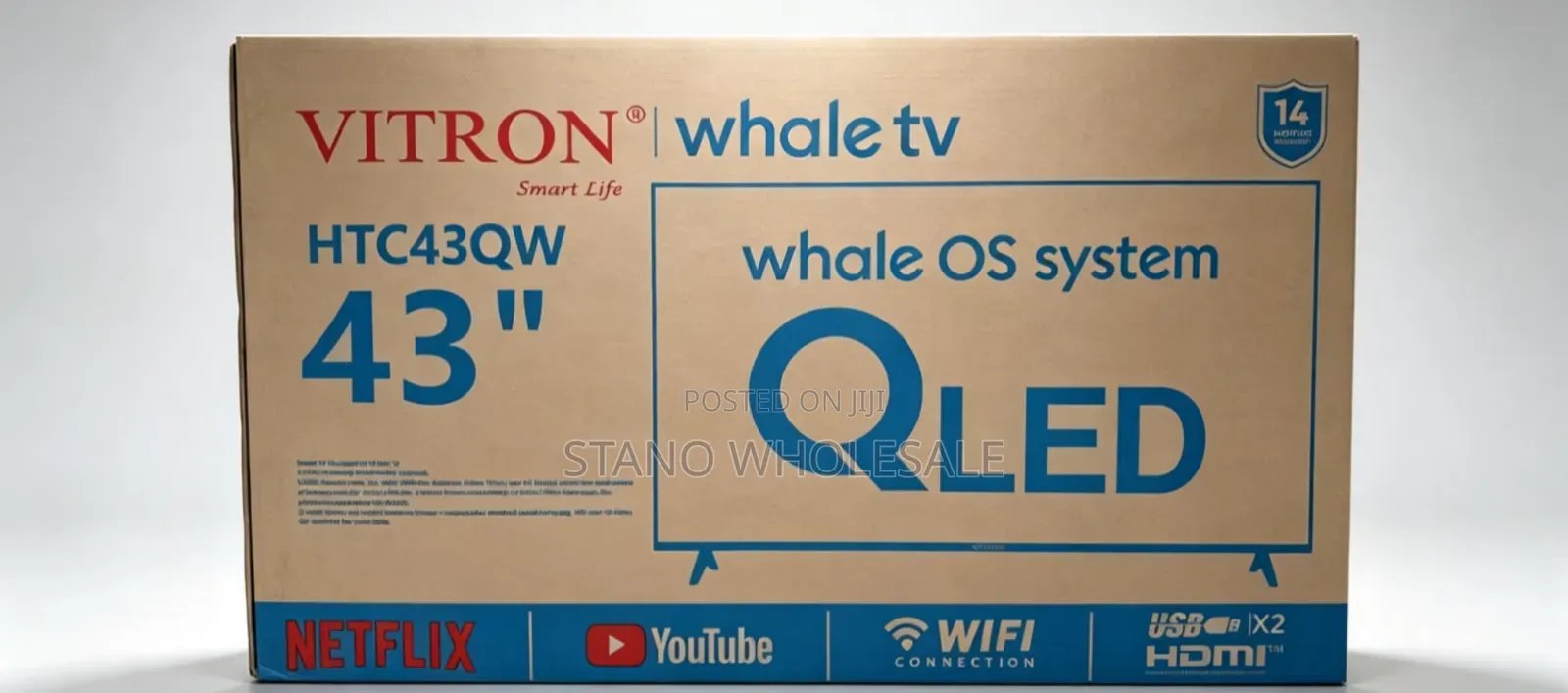 Vitron 43inches Whale Qled TV