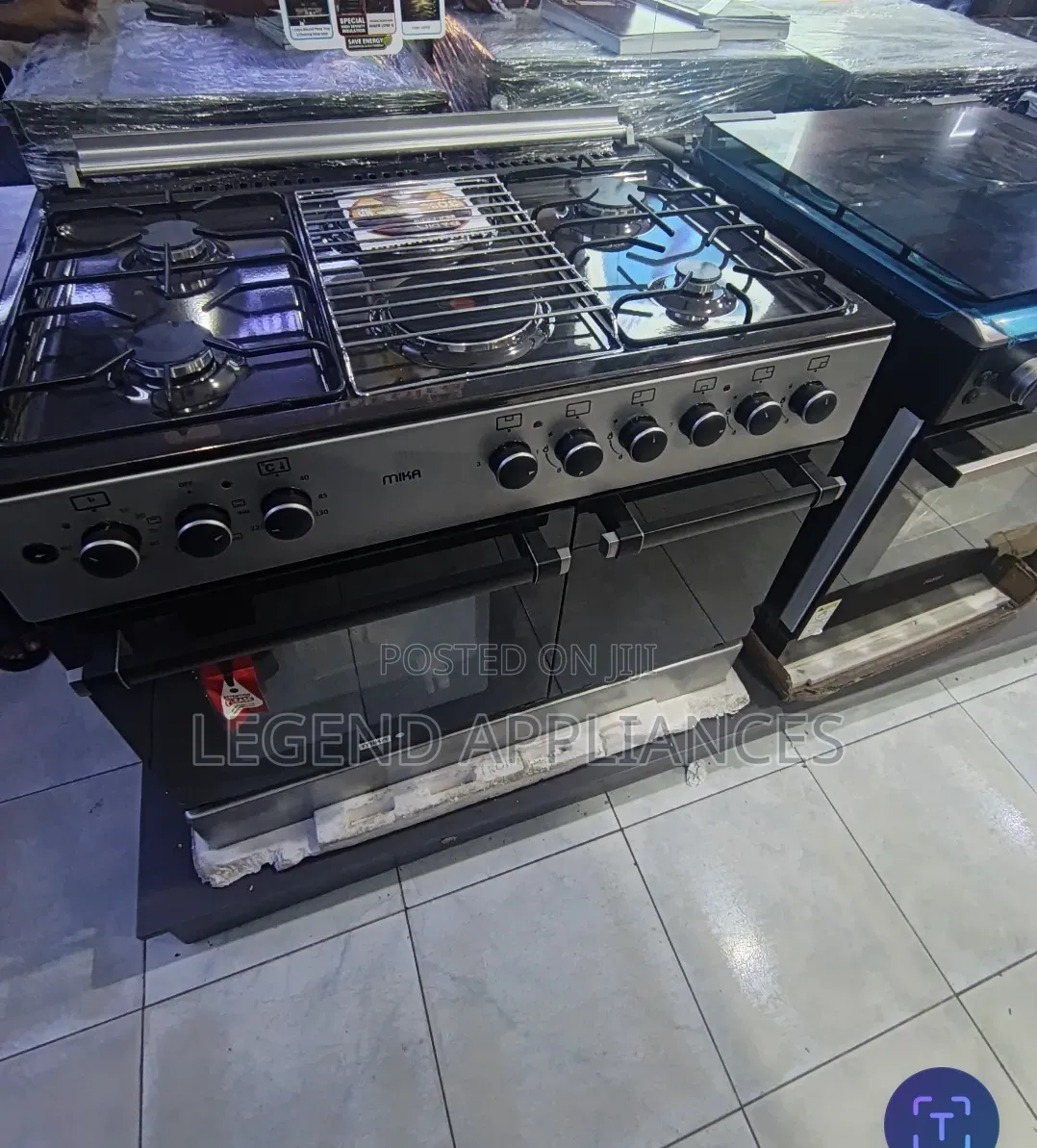 Mika 60 Cm by 90 Cm Standing Cooker With Gas Cylinder Cabinet