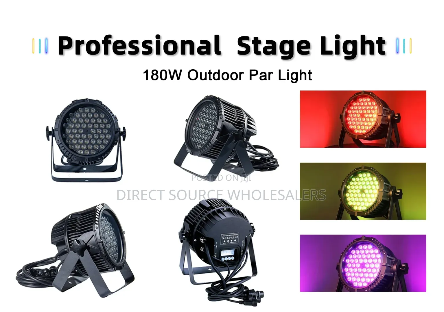 Outdoor Led Par Stage Light 180w RGBW