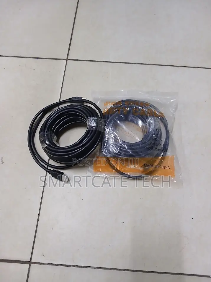 10m Black HDMI Cable 1080p Full HD Audio Video