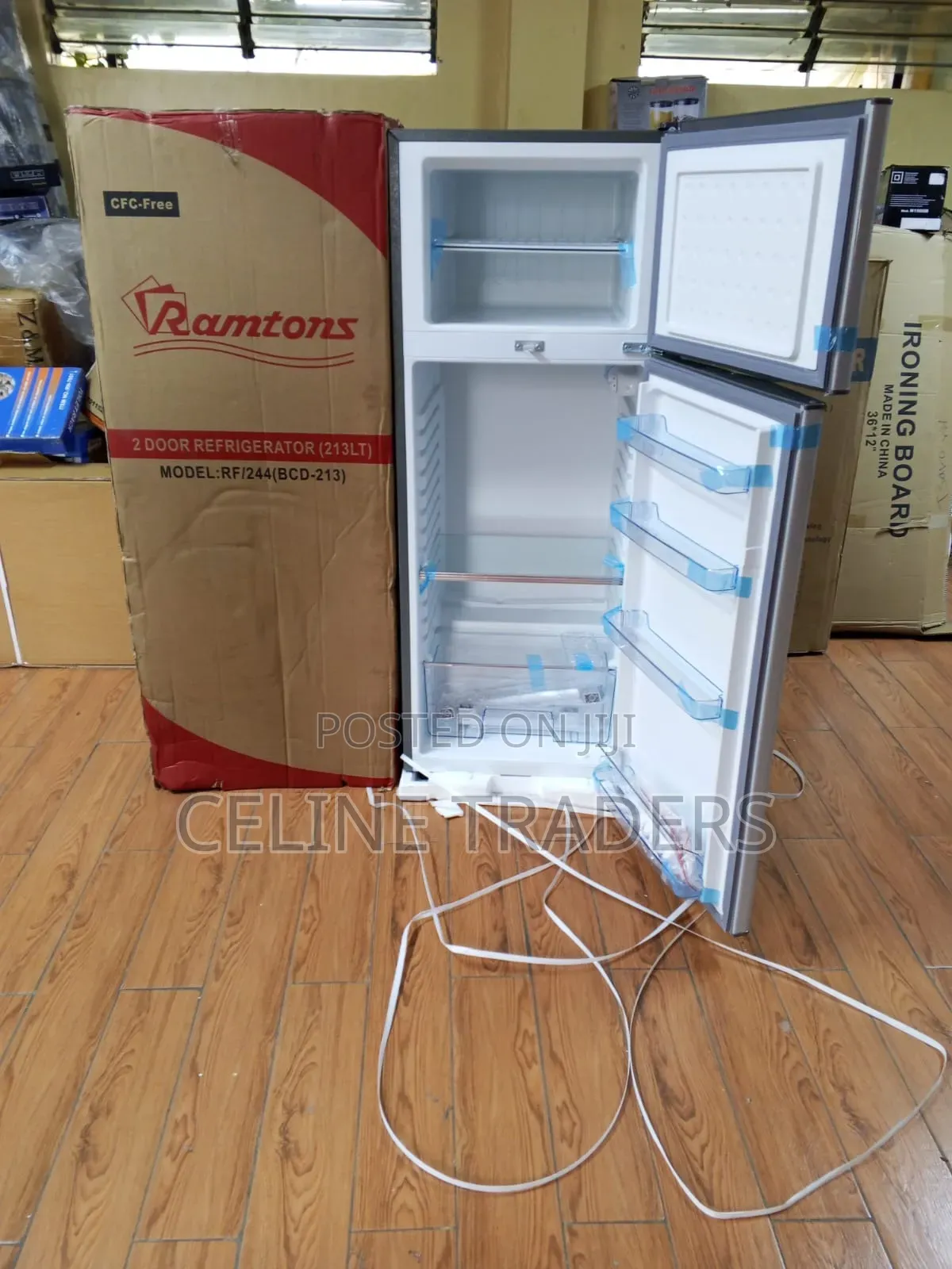 Silver Ramtons 2-Door Refrigerator -Model RF/244 (BCD-213)