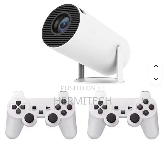 HY300 Gaming Projector With Dual Controllers for Home Fun