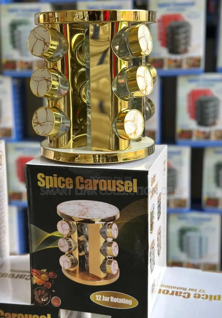 Gold Rotating Spice Rack