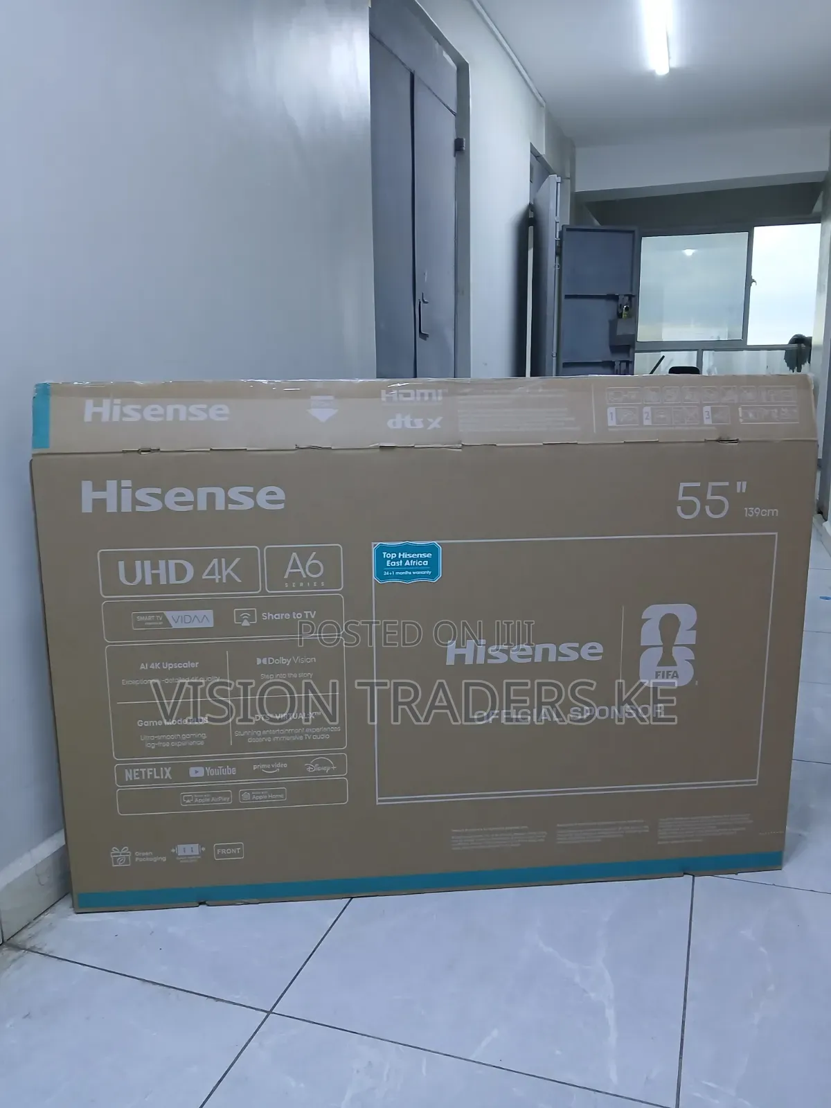 Hisense 55inches A6 Series VIDDA UHD Frameless TV