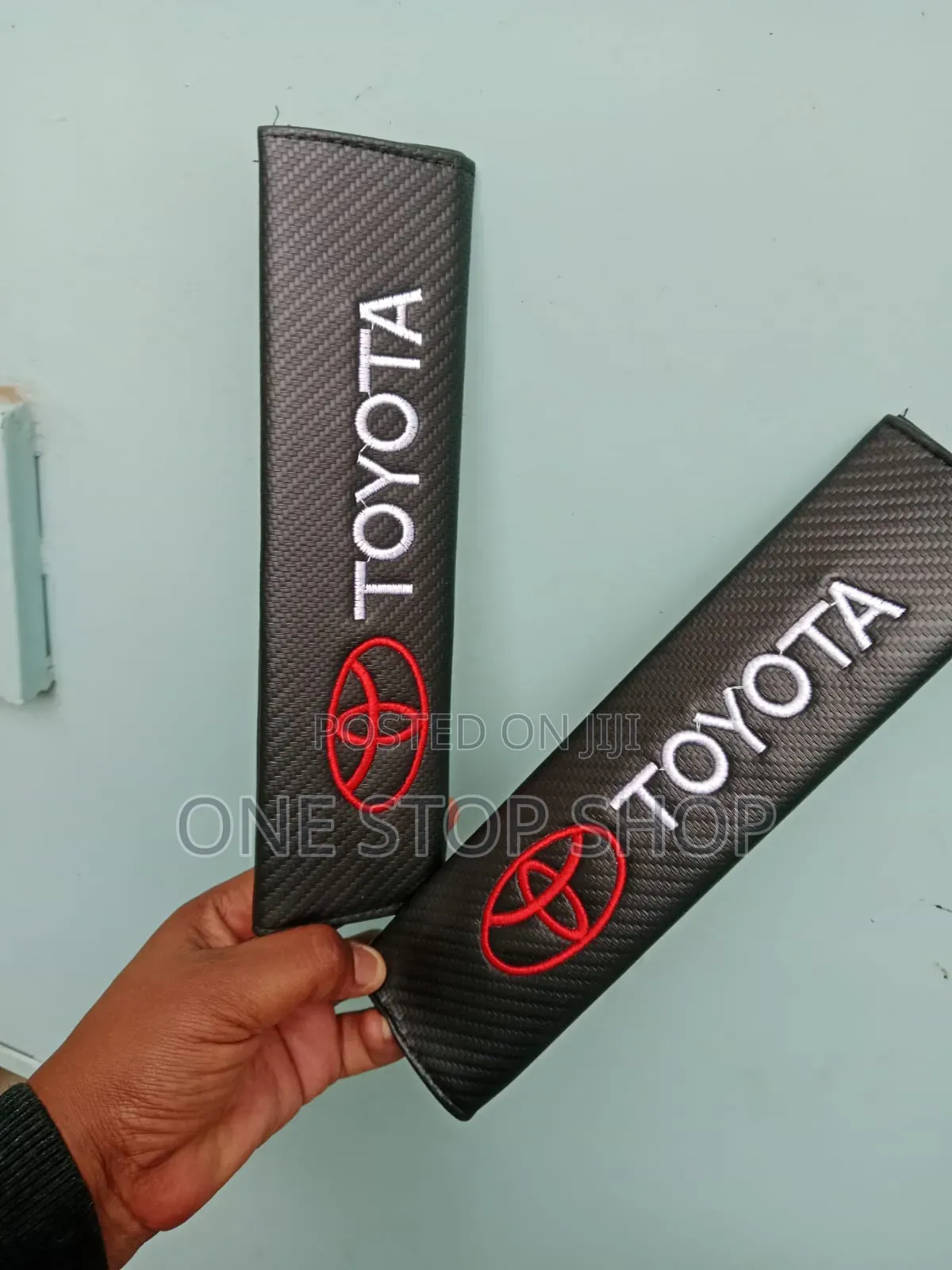 Toyota Belt Shoulder Pads With Red Embroidered Logo