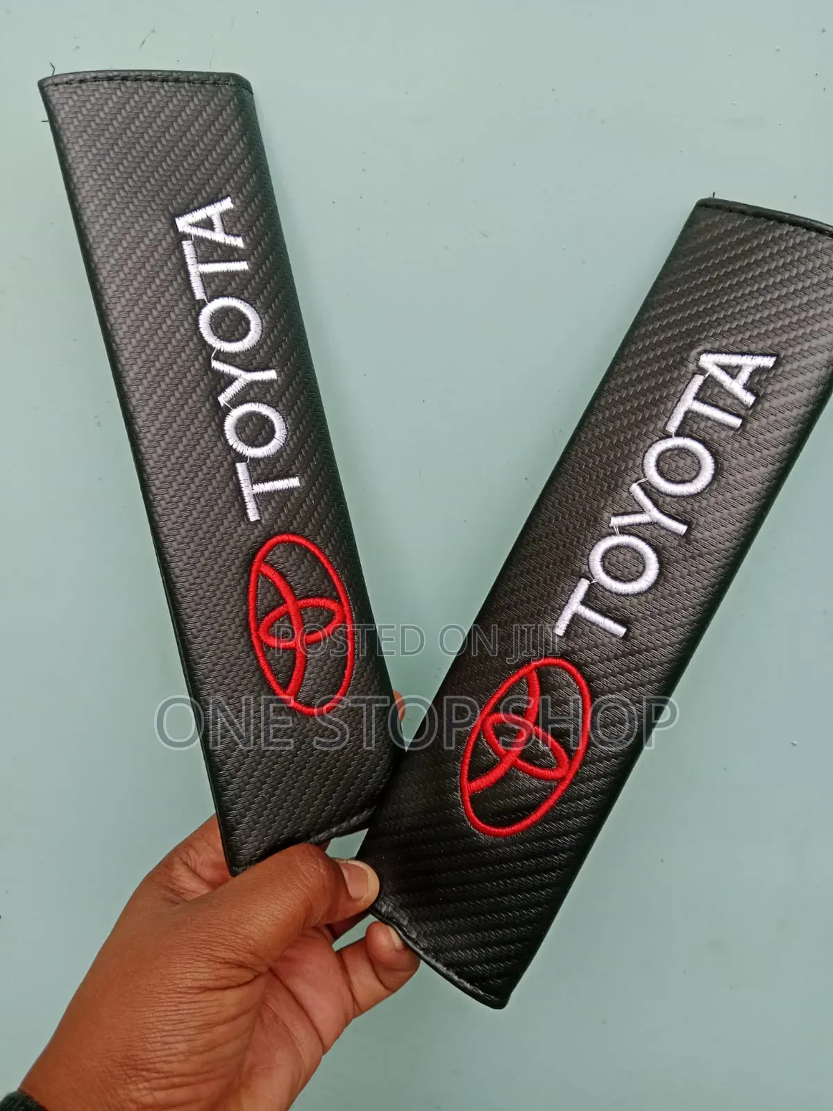 Toyota Belt Shoulder Pads With Red Embroidered Logo
