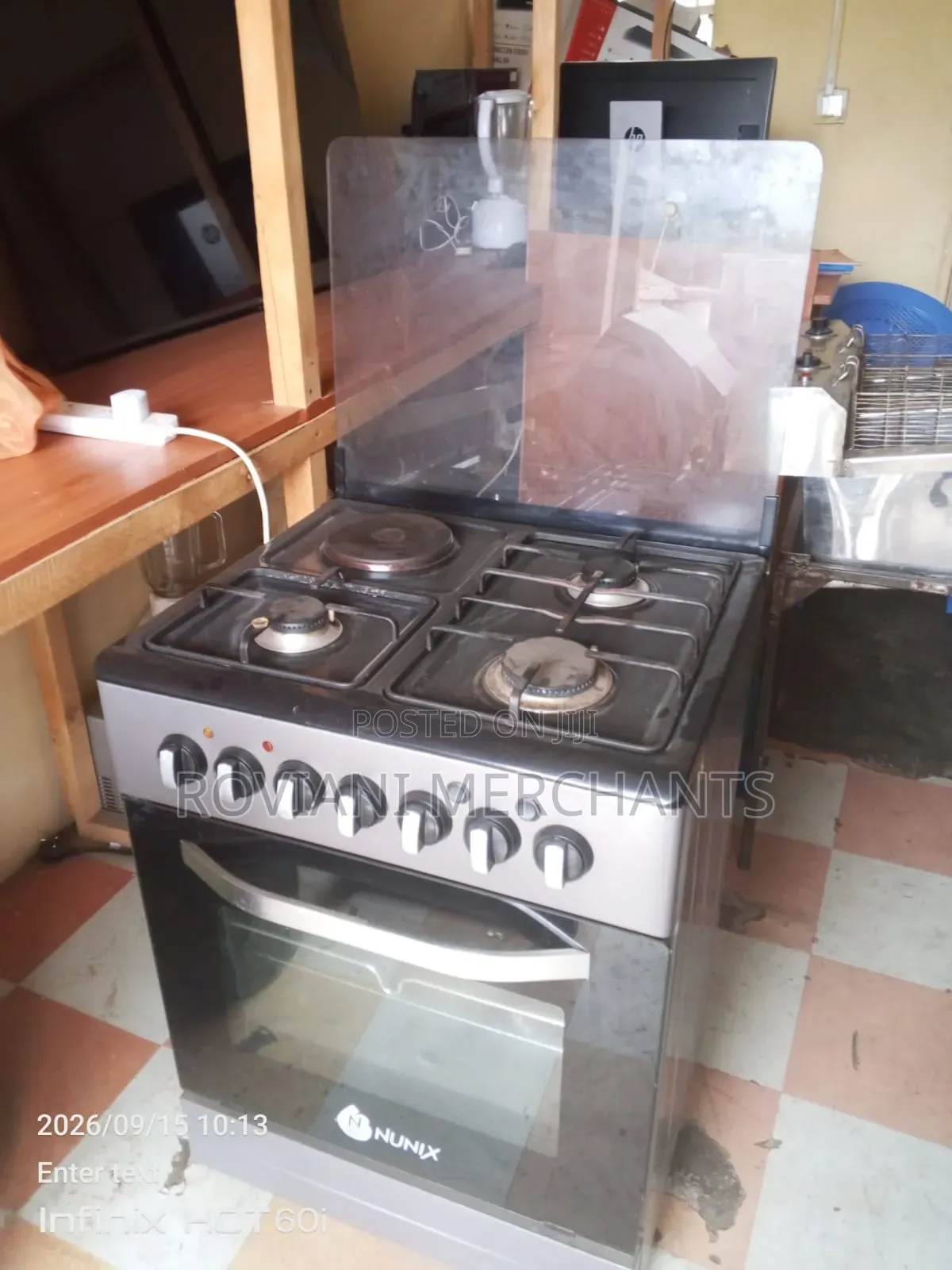 Nunix 60x60 New Model 3gas + 1 Rapid Electric Hot Plate