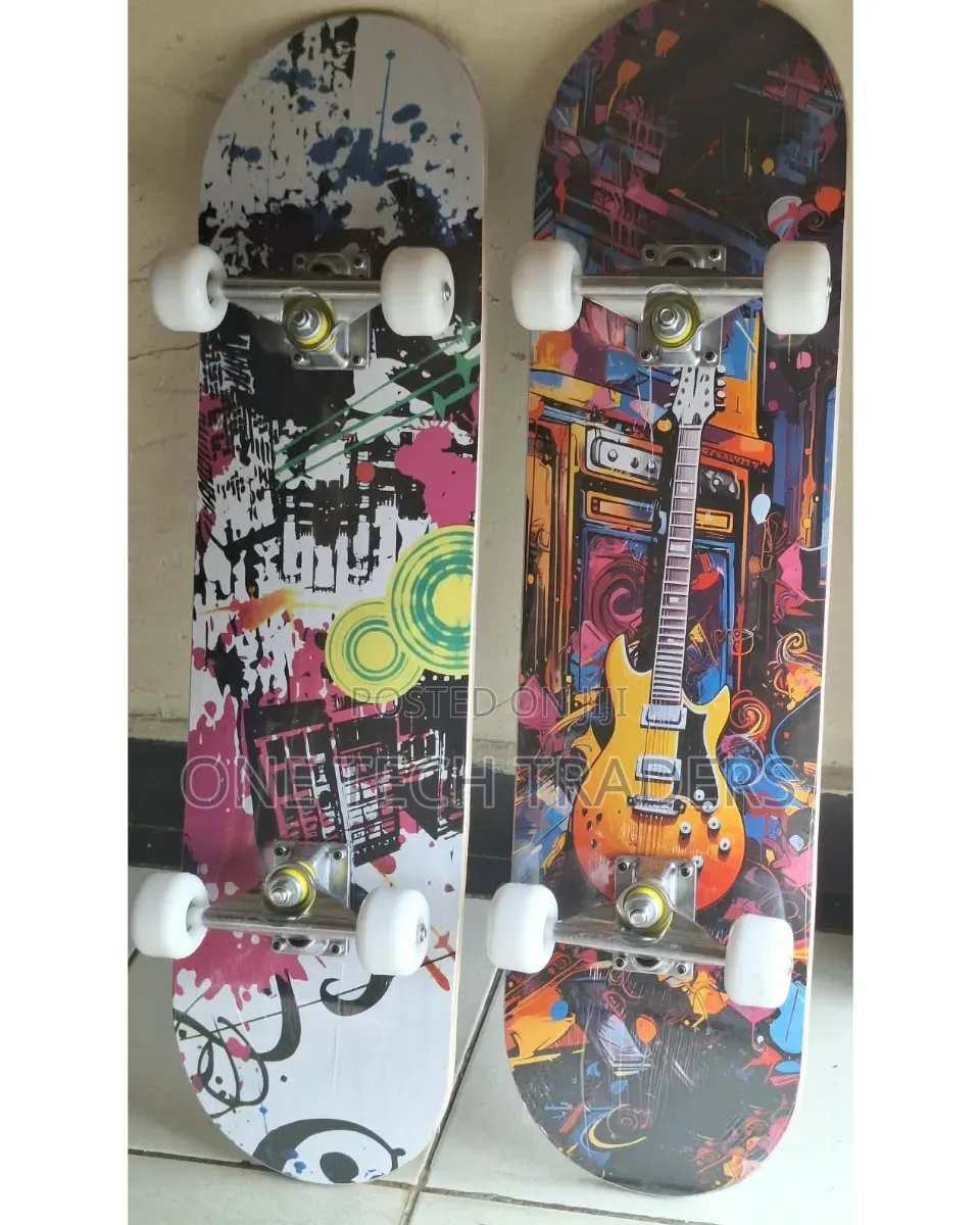 Adult Skateboard With Rubber Wheels