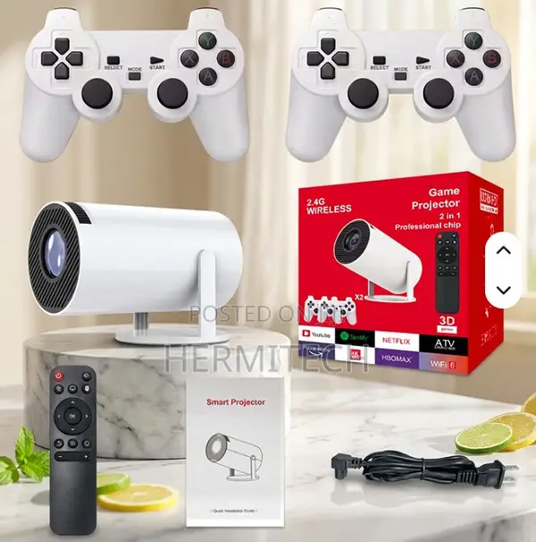 . HY300 Mini Gaming Projector for Movies, Games and Entertainment