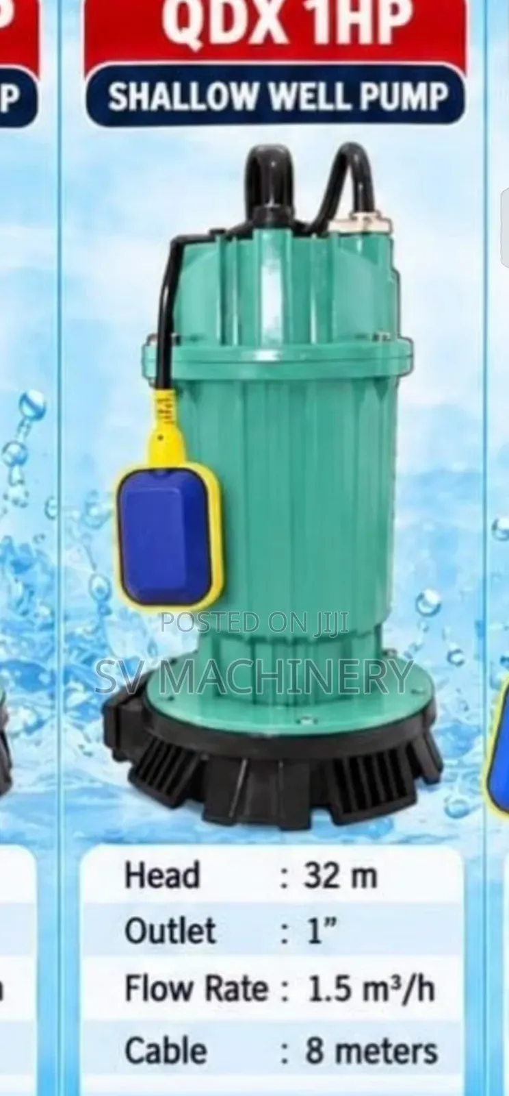 Heavy Duty QDX Shallow Well Pump 1hp