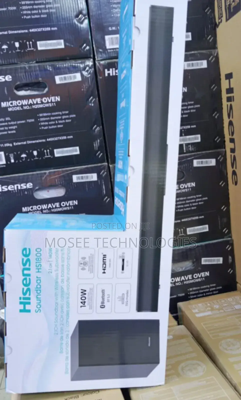 Hisense HS1800 Bluetooth Soundbar With Wireless Subwoofer