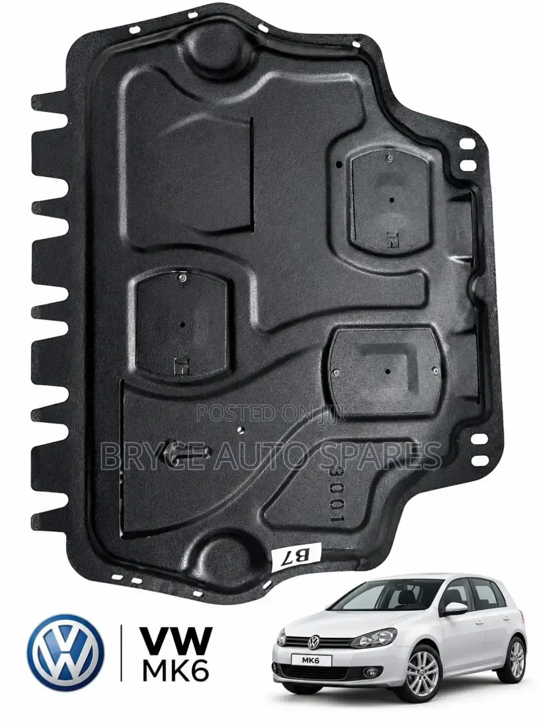 Volkswagen Golf Mk6 Heavy-Duty Steel Sump Guard Engine Under Shield