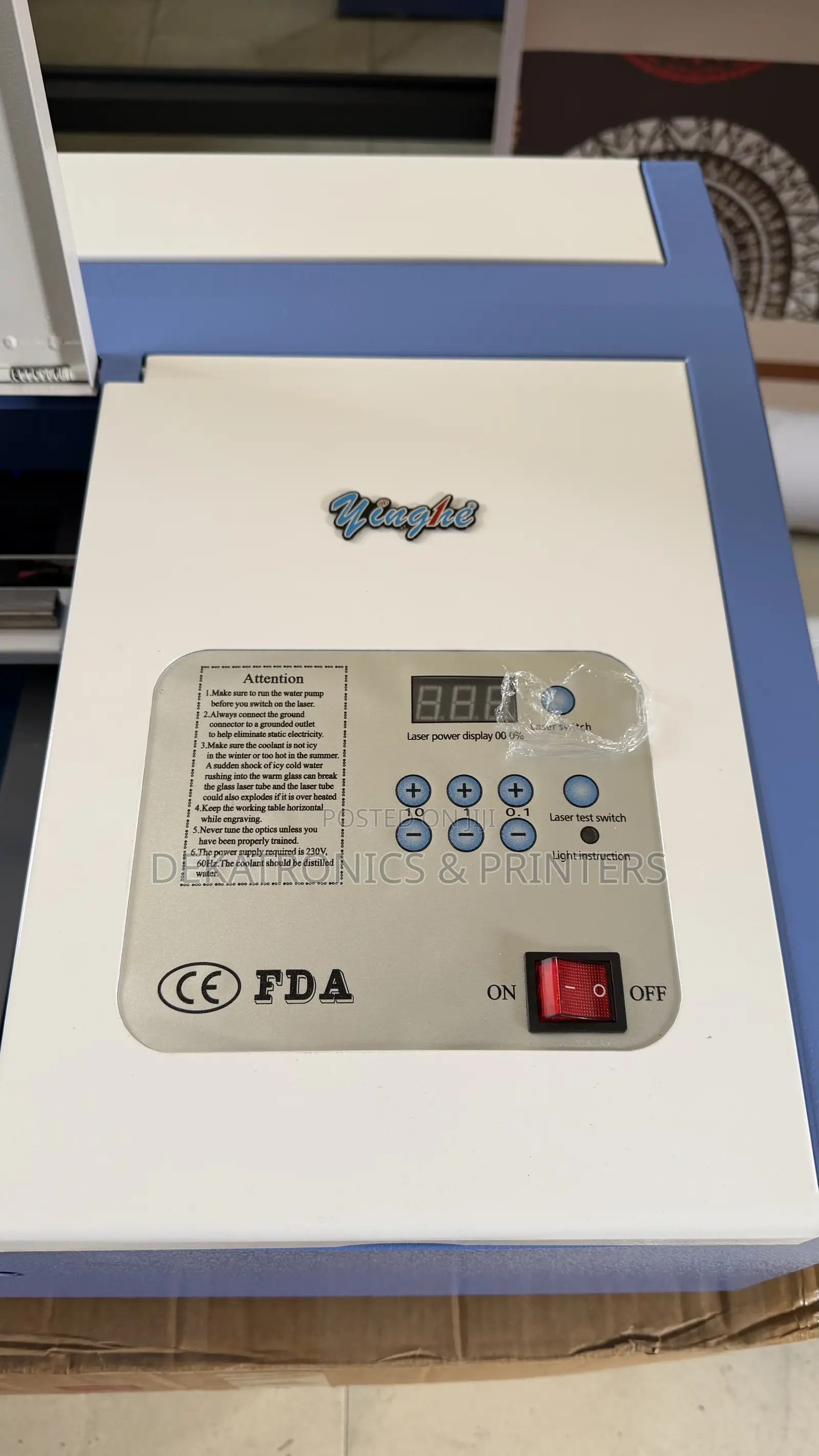 Yinghe 40w 300mm by 200mm Co2 Laser Engraving Machine
