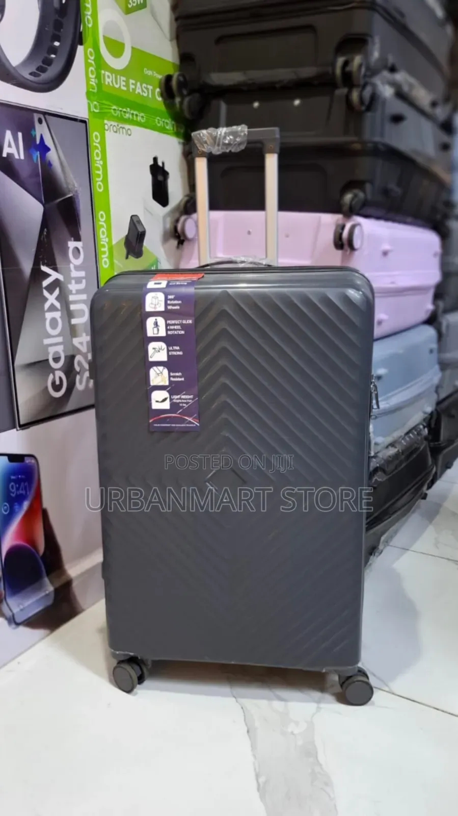 Brand New Extra Large 72CM Unbreakable Rubber Suitcase