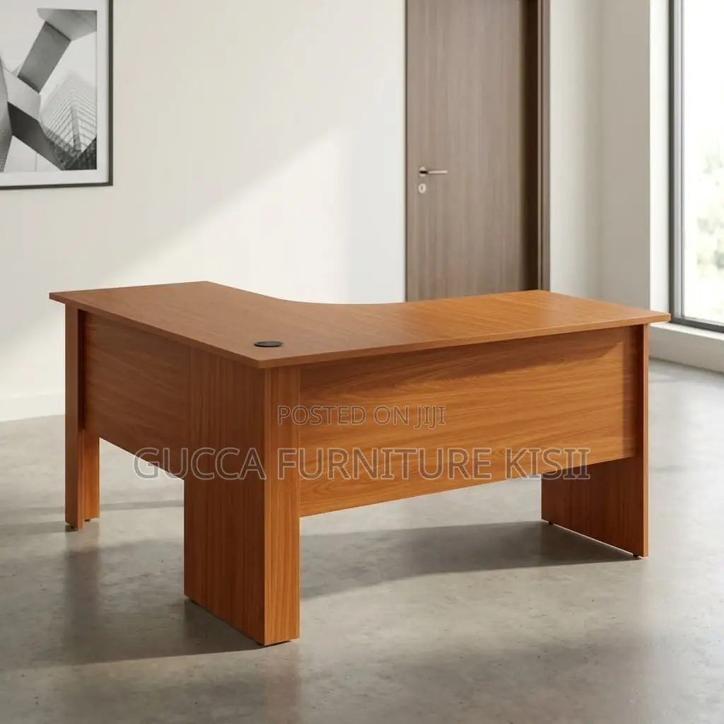 Office Desk; 1.2M Curved 3-Drawer Office Desk
