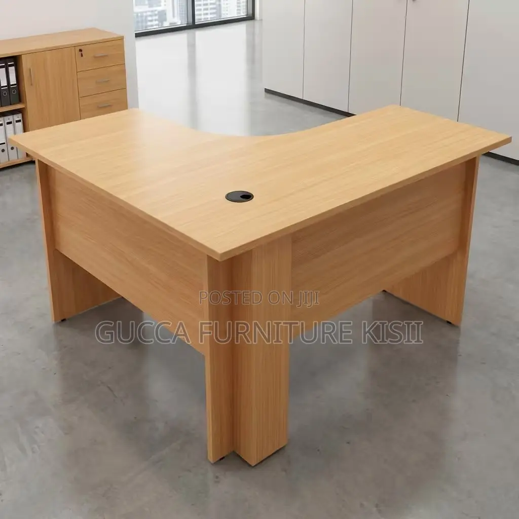 Office Desk; 1.2M Curved 3-Drawer Office Desk