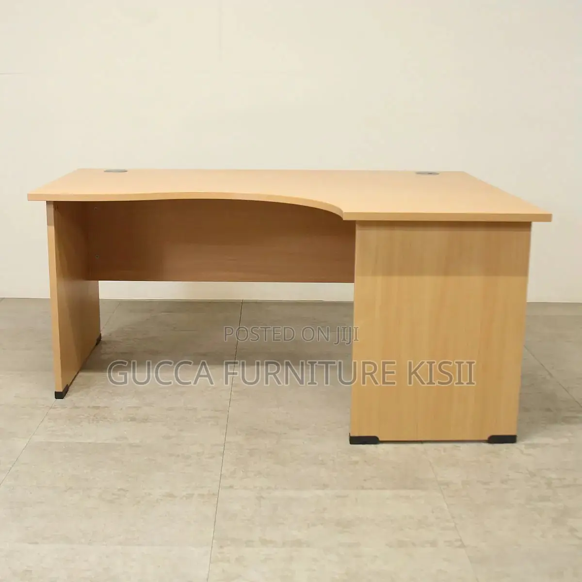 Office Desk; 1.2M Curved 3-Drawer Office Desk
