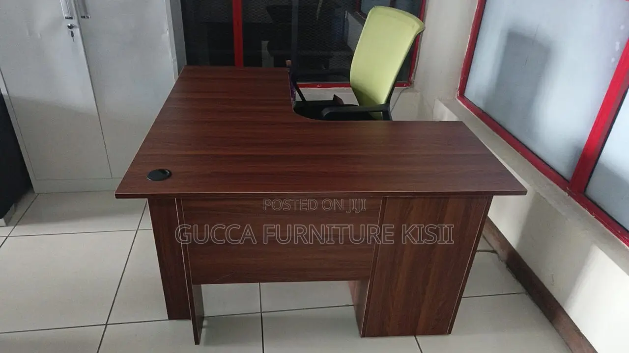 Office Desk; 1.2M Curved 3-Drawer Office Desk