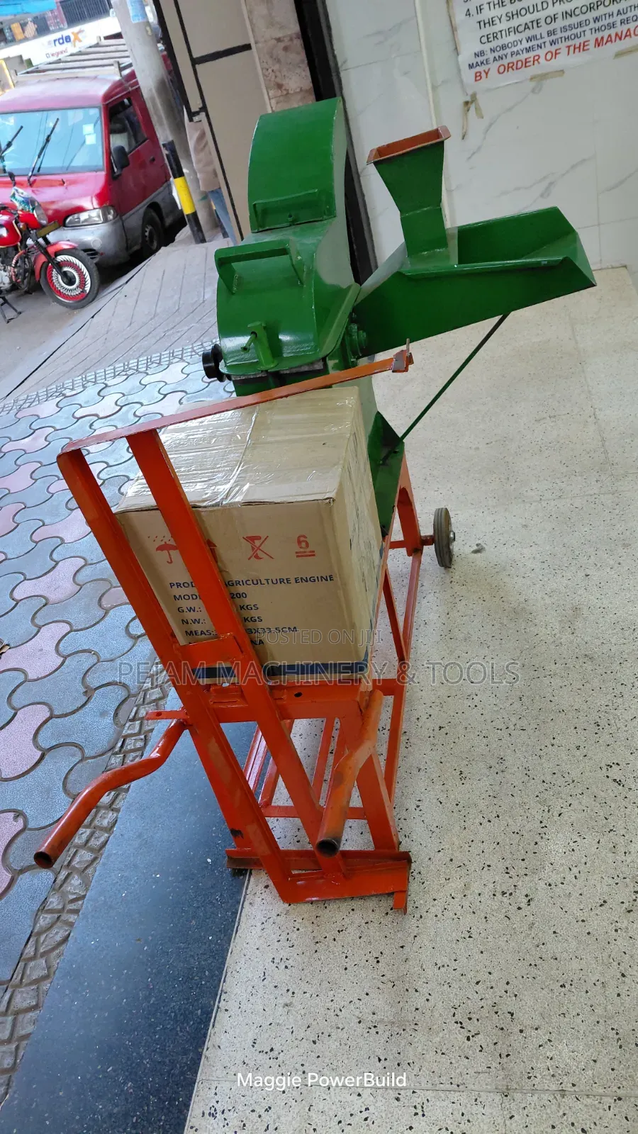 Multipurpose Agricultural Silage Chopper and Feed Crusher With Engine