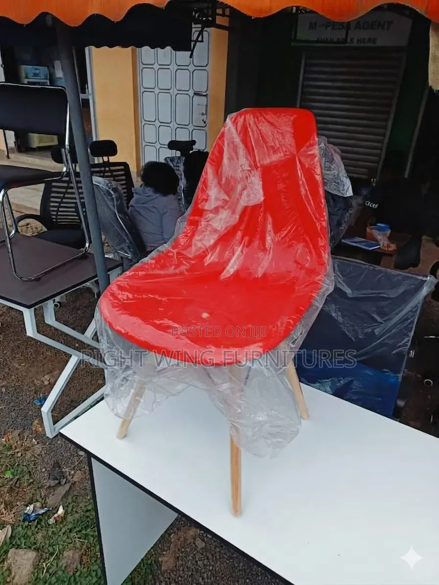 Red Blue Plastic Dining Eames Chair